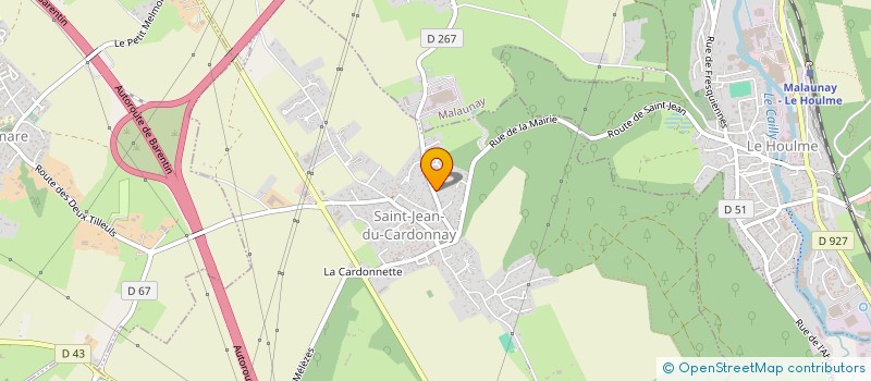 localisation de l'entreprise MADAME JUSTINE MORISSE  SAINT-JEAN-DU-CARDONNAY