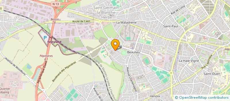 localisation de l'entreprise MADAME JUSTINE MORISSET à CAEN