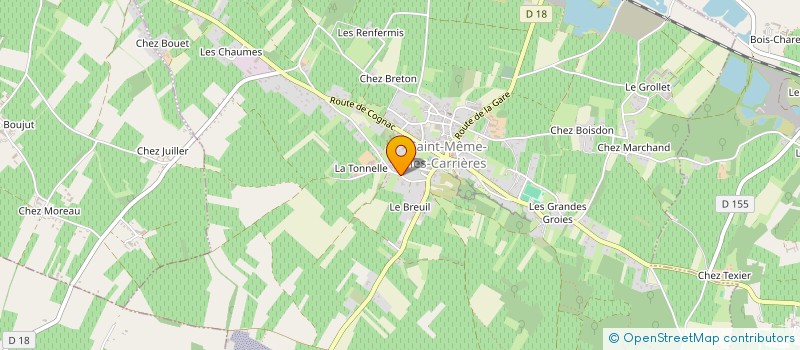 localisation de l'entreprise MADAME JUSTINE MOUMANEIX  SAINT-MEME-LES-CARRIERES