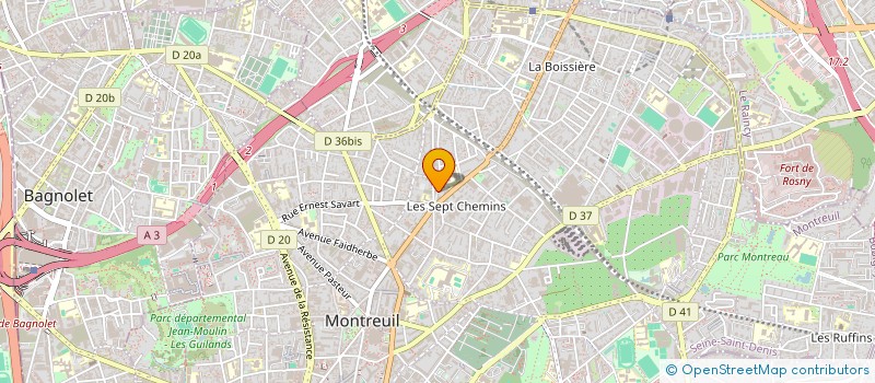 localisation de l'entreprise MADAME JUSTINE MURCIER à MONTREUIL