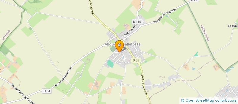 localisation de l'entreprise MADAME JUSTINE NEVEU  ALLOUVILLE-BELLEFOSSE