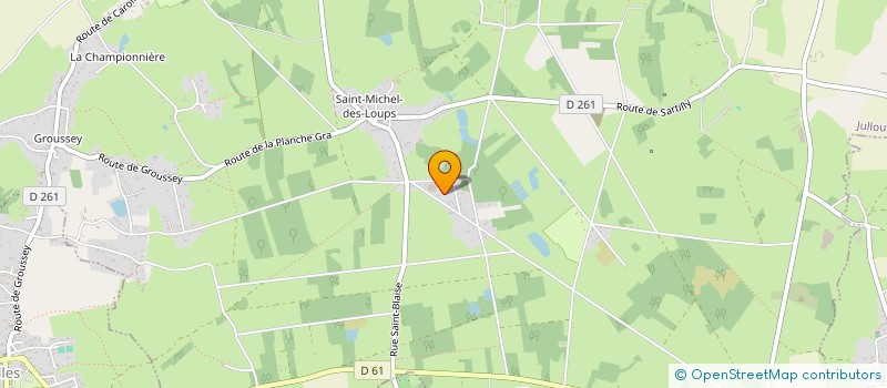 localisation de l'entreprise MADAME JUSTINE NOBLET  GRANVILLE