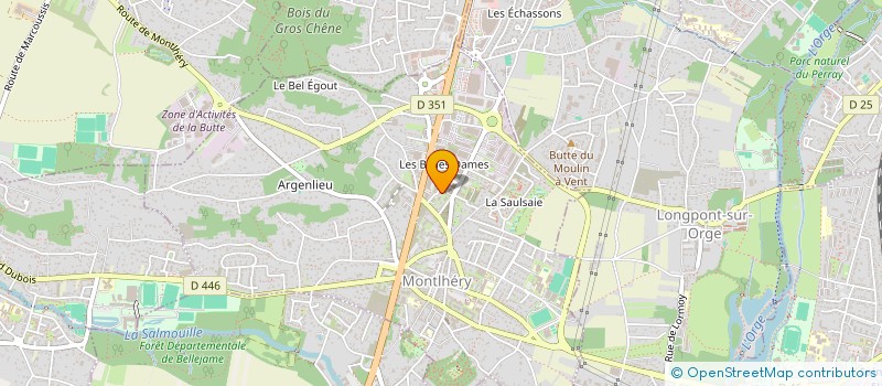 localisation de l'entreprise MADAME JUSTINE NOEL  MONTLHERY