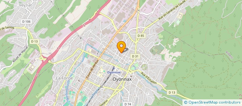 localisation de l'entreprise MADAME JUSTINE NOEMIE CAMIL CORDIER à OYONNAX