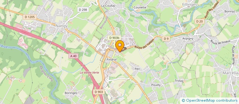 localisation de l'entreprise MADAME JUSTINE NUEZ  CONTAMINE-SUR-ARVE