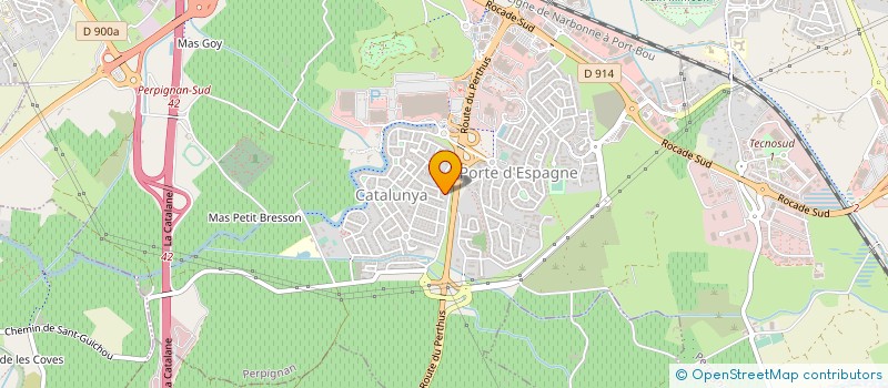 localisation de l'entreprise MADAME JUSTINE OLIVER  PERPIGNAN