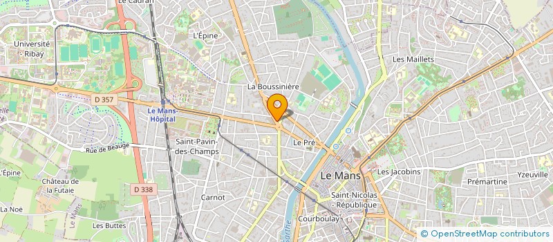 localisation de l'entreprise MADAME JUSTINE OLIVIER  LE MANS