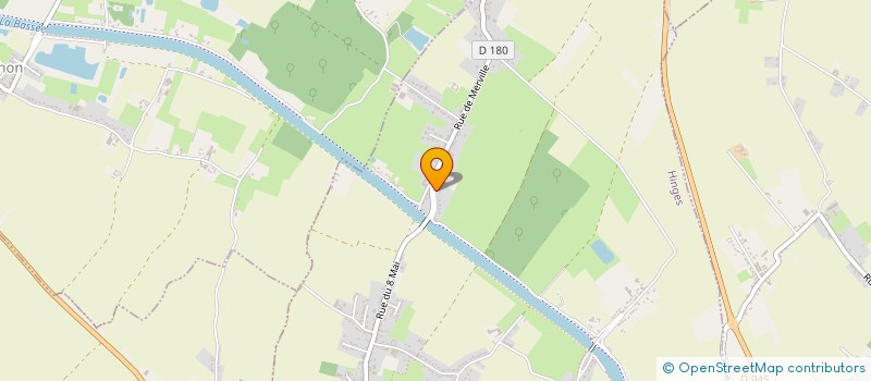 localisation de l'entreprise MADAME JUSTINE PAILLEUX  HINGES