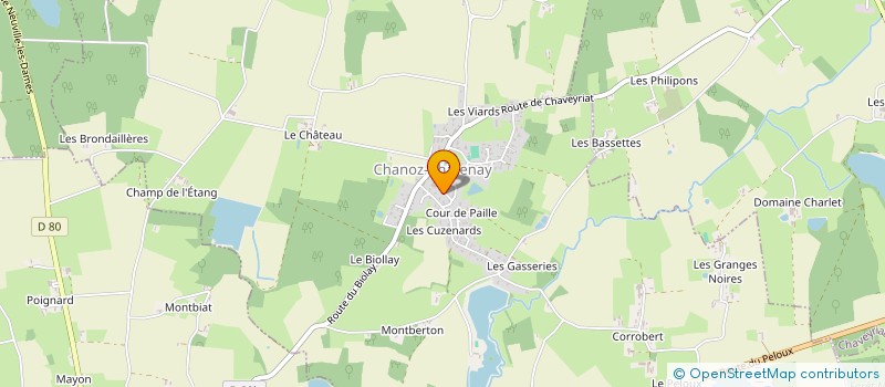 localisation de l'entreprise MADAME JUSTINE PANAUD à CHANOZ-CHATENAY