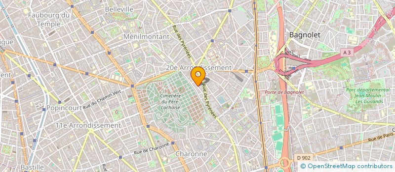 localisation de l'entreprise MADAME JUSTINE PAQUETTE  PARIS