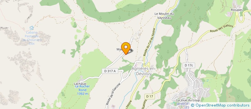 localisation de l'entreprise MADAME JUSTINE PATRAS  DEVOLUY