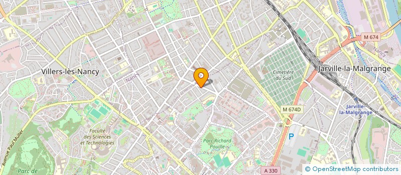 localisation de l'entreprise MADAME JUSTINE PELGRIN  VANDUVRE-LES-NANCY