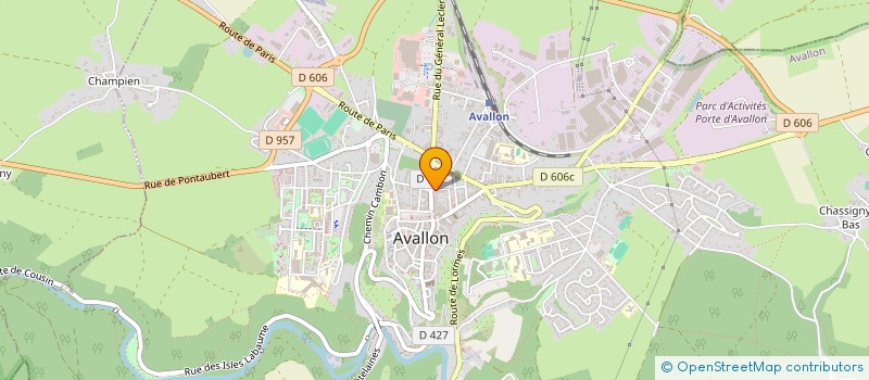 localisation de l'entreprise MADAME JUSTINE PELISSIER à AVALLON