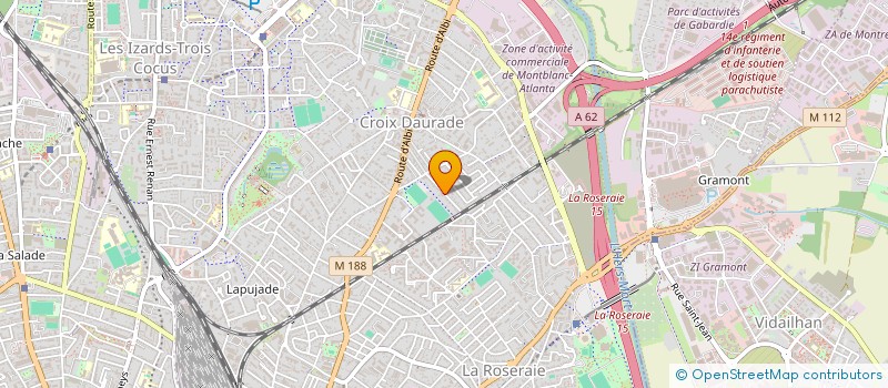 localisation de l'entreprise MADAME JUSTINE PEREIRA  TOULOUSE