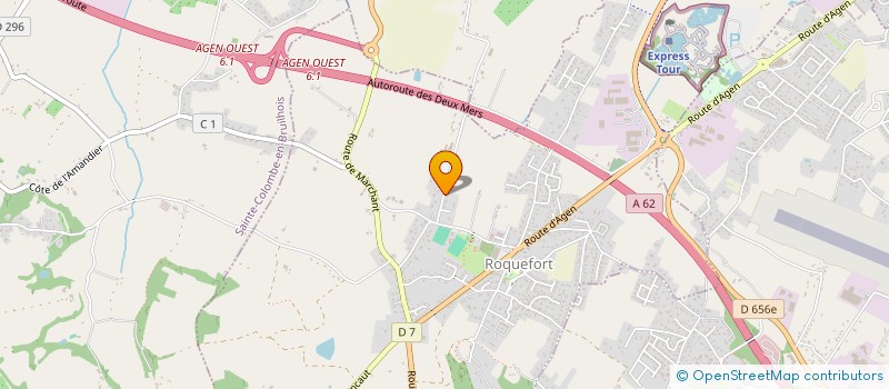 localisation de l'entreprise MADAME JUSTINE PERRI  ROQUEFORT