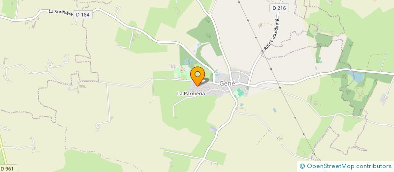 localisation de l'entreprise MADAME JUSTINE PERRICHER  BAUGE-EN-ANJOU