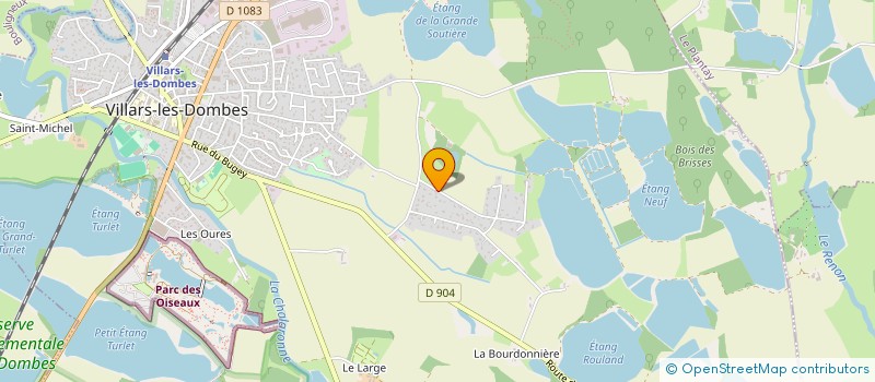 localisation de l'entreprise MADAME JUSTINE PERRIER à VILLARS-LES-DOMBES