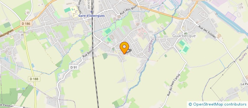 localisation de l'entreprise MADAME JUSTINE PETIT  ISBERGUES