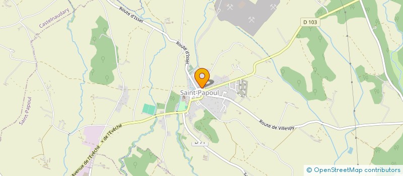 localisation de l'entreprise MADAME JUSTINE PETIT  SAINT-PAPOUL