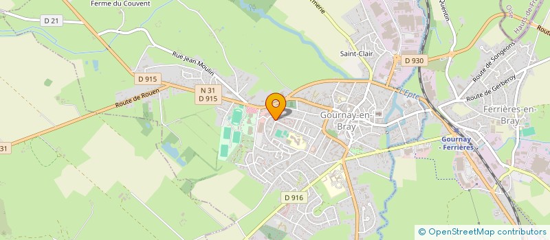 localisation de l'entreprise MADAME JUSTINE PETZNY  GOURNAY-EN-BRAY