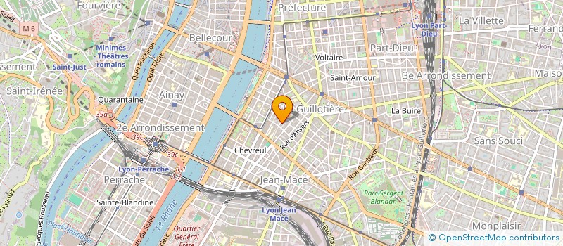 localisation de l'entreprise MADAME JUSTINE PEYRARD  LYON