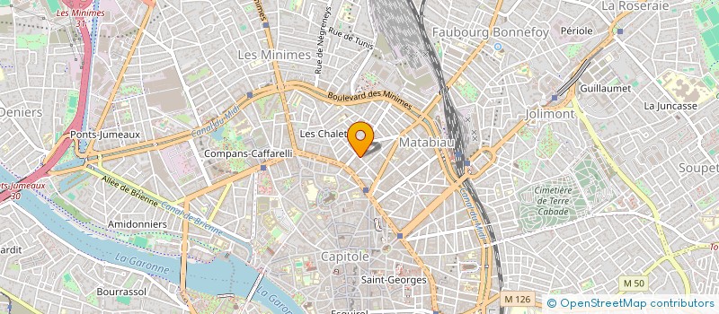 localisation de l'entreprise MADAME JUSTINE PEZET-POUX  TOULOUSE