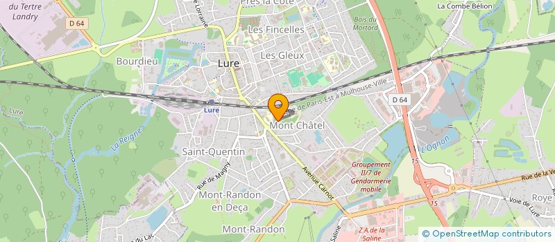 localisation de l'entreprise MADAME JUSTINE PIERRAT  LURE