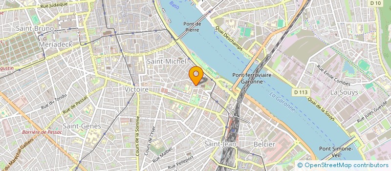 localisation de l'entreprise MADAME JUSTINE PIERSON  BORDEAUX