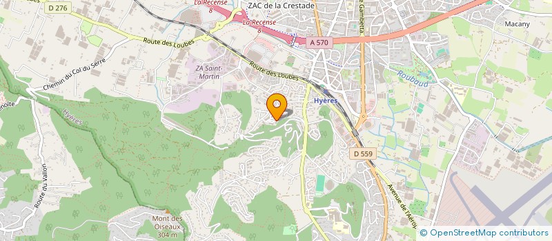 localisation de l'entreprise MADAME JUSTINE PIGNOL  HYERES