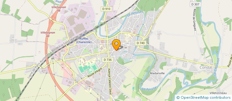 localisation de l'entreprise MADAME JUSTINE PIGNOUX à RUFFEC