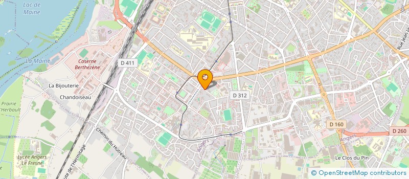 localisation de l'entreprise MADAME JUSTINE PILON à ANGERS