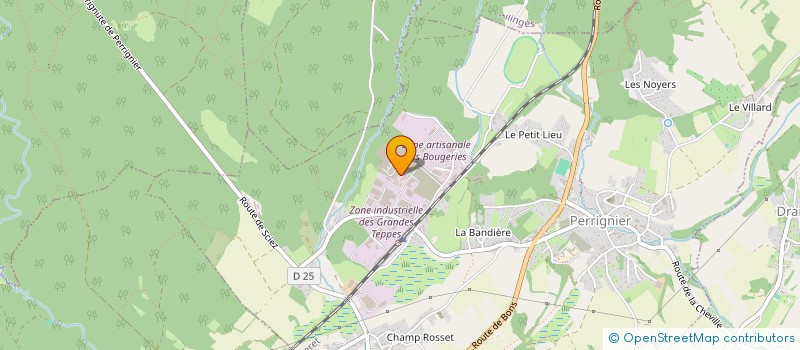 localisation de l'entreprise MADAME JUSTINE PINGET  PERRIGNIER