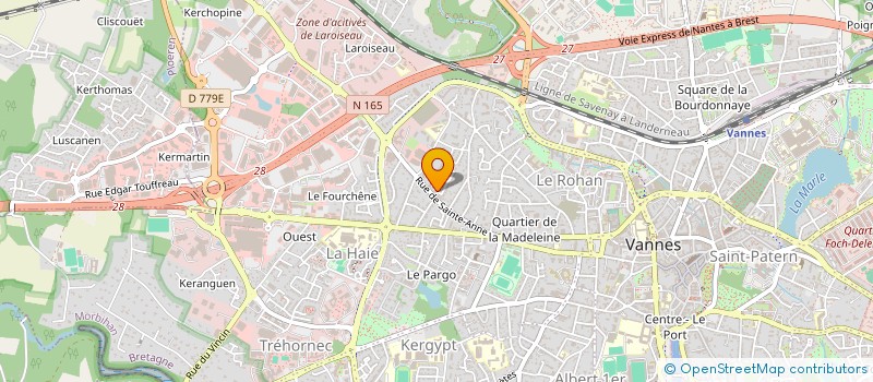 localisation de l'entreprise MADAME JUSTINE PINSON à VANNES