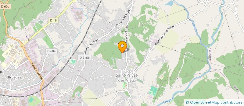 localisation de l'entreprise MADAME JUSTINE PINTOR  SAINT-PRIVAT-DES-VIEUX