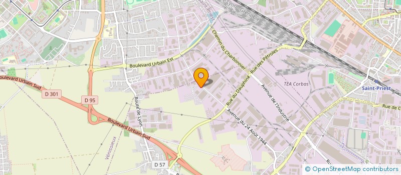 localisation de l'entreprise MADAME JUSTINE PIRES à CORBAS