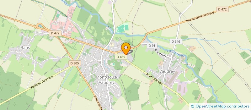 localisation de l'entreprise MADAME JUSTINE PISSELOUP  MONT-SOUS-VAUDREY