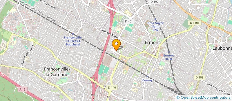 localisation de l'entreprise MADAME JUSTINE POEAN  ERMONT