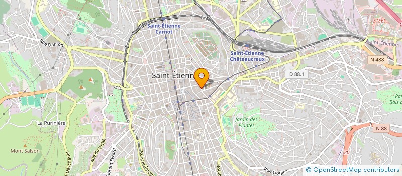 localisation de l'entreprise MADAME JUSTINE POILLOTTE  SAINT-ETIENNE