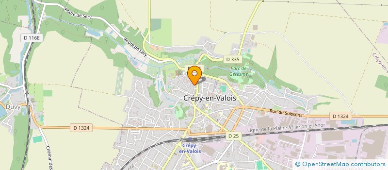 localisation de l'entreprise MADAME JUSTINE POLLEUX  CREPY-EN-VALOIS