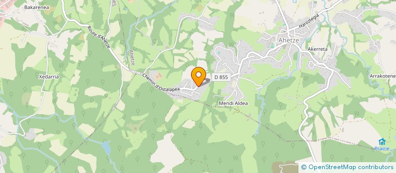 localisation de l'entreprise MADAME JUSTINE PONTY  AHETZE