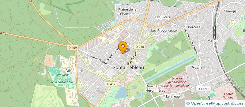 localisation de l'entreprise MADAME JUSTINE POTHEE  FONTAINEBLEAU