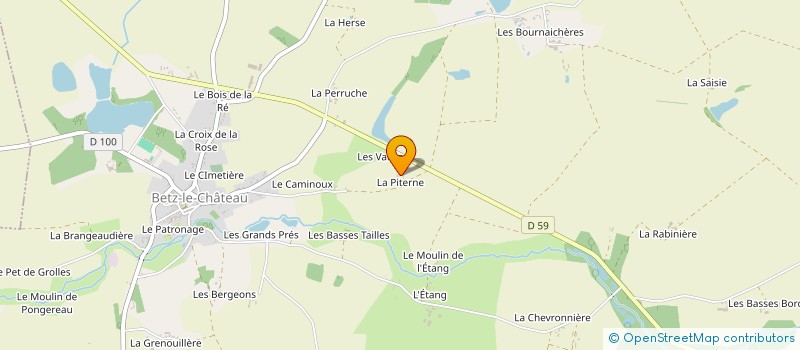 localisation de l'entreprise MADAME JUSTINE POTTIER  BETZ-LE-CHATEAU