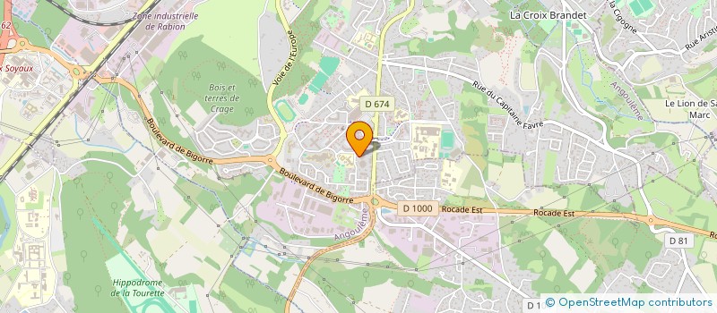localisation de l'entreprise MADAME JUSTINE PREVAUD à ANGOULEME