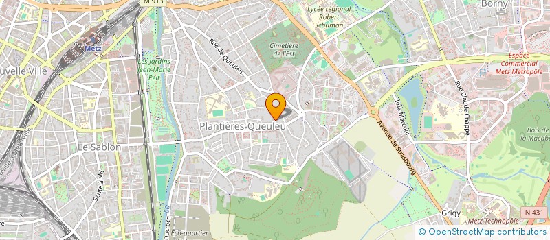 localisation de l'entreprise MADAME JUSTINE RAGONNET  METZ