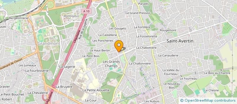 localisation de l'entreprise MADAME JUSTINE RAMADE  SAINT-AVERTIN