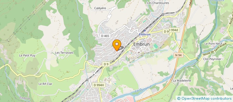 localisation de l'entreprise MADAME JUSTINE RAMEAU  EMBRUN