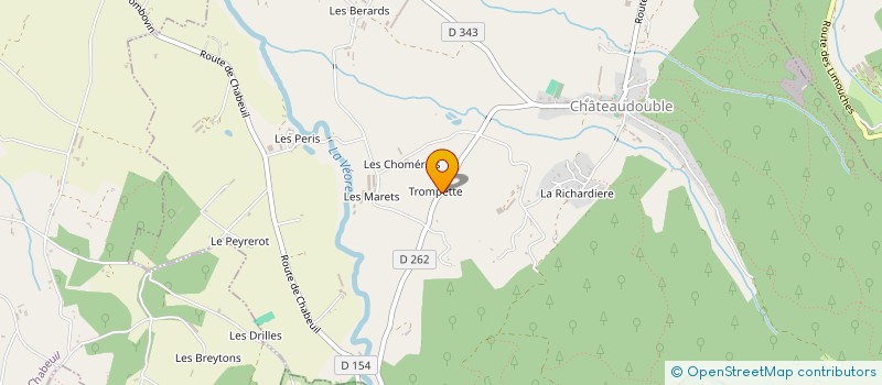 localisation de l'entreprise MADAME JUSTINE RANDO MARTIN  CHATEAUDOUBLE