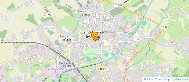 localisation de l'entreprise MADAME JUSTINE RAVIER  SAINT-AMAND-LES-EAUX