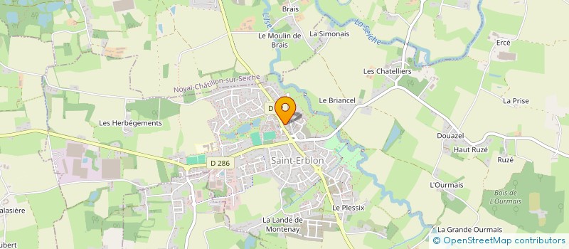 localisation de l'entreprise MADAME JUSTINE RENAUD  SAINT-ERBLON