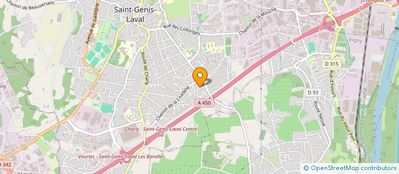 localisation de l'entreprise MADAME JUSTINE RENEVIER  SAINT-GENIS-LAVAL